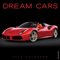 Book Cover for Dream Cars 2024 12 X 12 Wall Calendar (Foil Stamped Cover) by Willow Creek Press