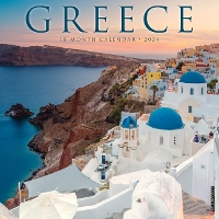 Book Cover for Greece 2024 12 X 12 Wall Calendar by Willow Creek Press