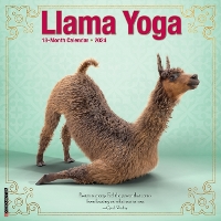 Book Cover for Llama Yoga 2024 12 X 12 Wall Calendar by Willow Creek Press