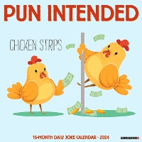 Book Cover for Pun Intended 2024 12 X 12 Wall Calendar by Willow Creek Press