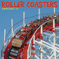 Book Cover for Roller Coasters 2024 12 X 12 Wall Calendar by Willow Creek Press