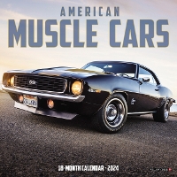 Book Cover for American Muscle Cars 2024 7 X 7 Mini Wall Calendar by Willow Creek Press