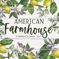 Book Cover for American Farmhouse 2024 12 X 12 Wall Calendar by Willow Creek Press