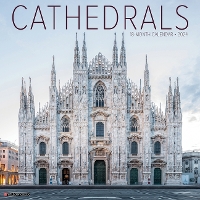 Book Cover for Cathedrals 2024 12 X 12 Wall Calendar by Willow Creek Press