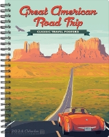 Book Cover for Great American Road Trip 2024 6.5 X 8.5 Engagement Calendar by Willow Creek Press