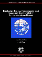 Book Cover for Exchange Rate Arrangements and Currency Convertability by International Monetary Fund