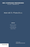 Book Cover for Materials for Photovoltaics: Volume 836 by Michael Durstock