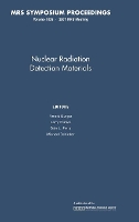 Book Cover for Nuclear Radiation Detection Materials: Volume 1038 by Arnold Fisk University, Tennessee Burger