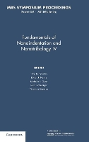 Book Cover for Fundamentals of Nanoindentation and Nanotribology IV: Volume 1049 by Eric Le Université de Poitiers Bourhis