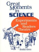 Book Cover for Great Moments in Science by Kendall Haven