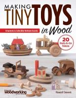 Book Cover for Making Tiny Toys in Wood by Howard Clements