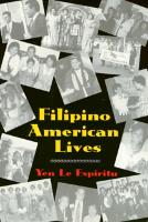 Book Cover for Filipino American Lives by Yen Espiritu