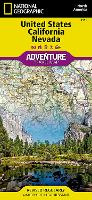 Book Cover for United States, California And Nevada Adventure Map by National Geographic Maps