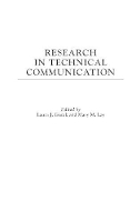 Book Cover for Research in Technical Communication by Laura J. Gurak