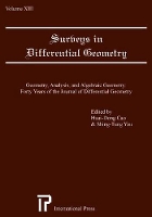 Book Cover for Surveys in Differential Geometry v. 13; Geometry, Analysis, and Algebraic Geometry by Huai-Dong Cao