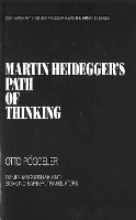 Book Cover for Martin Heidegger's Path of Thinking by Otto Poggeler