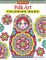 Book Cover for Folk Art Coloring Book by Thaneeya McArdle