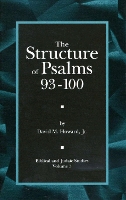 Book Cover for The Structure of Psalms 93 - 100 by David M. Howard