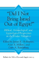 Book Cover for “Did I Not Bring Israel Out of Egypt?” by James K. Hoffmeier