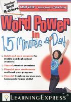 Book Cover for Word Power in 15 Minutes a Day by Learningexpress LLC