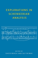 Book Cover for Explorations in Schenkerian Analysis by Boyd Pomeroy, Charles Burkhart