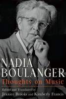 Book Cover for Nadia Boulanger by Jeanice Brooks