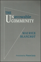 Book Cover for UNAVOWABLE COMMUNITY by Maurice Blanchot