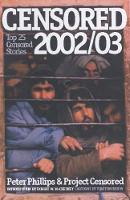 Book Cover for Censored 2003 by Robert W McChesney