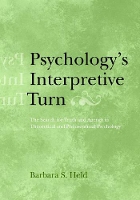 Book Cover for Psychology's Interpretive Turn by Barbara S. Held