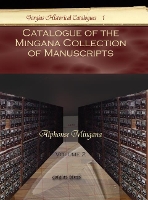 Book Cover for Catalogue of the Mingana Collection of Manuscripts (Vol 2) by Alphonse Mingana