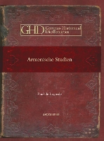 Book Cover for Armenische Studien by Paul Anton de Lagarde