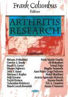 Book Cover for Arthritis Research by Frank Columbus