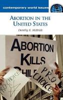 Book Cover for Abortion in the United States by Dorothy E McBride