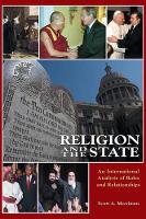 Book Cover for Religion and the State by Scott A. Merriman