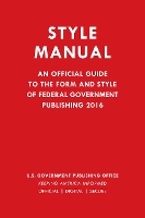 Book Cover for Style Manual by Government Publishing Office