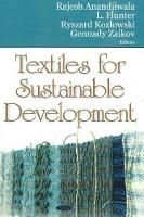 Book Cover for Textiles for Sustainable Development by Nova Science Publishers Inc