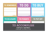 Book Cover for Knock Knock To Accomplish Sticky Note Packet by Knock Knock