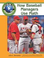 Book Cover for How Baseball Managers Use Math by John C. Bertoletti, Rhea A. Stewart