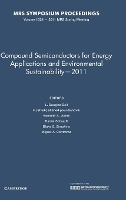 Book Cover for Compound Semiconductors for Energy Applications and Environmental Sustainability — 2011: Volume 1324 by L Douglas Bell