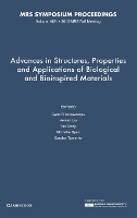 Book Cover for Advances in Structures, Properties and Applications of Biological and Bioinspired Materials: Volume 1621 by Syam P University of Connecticut Nukavarapu