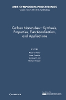 Book Cover for Carbon Nanotubes - Synthesis, Properties, Functionalization, and Applications: Volume 1752 by Paulo T University of Alabama Araujo