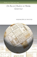 Book Cover for On Recent Studies in Hindu Grammar by William Whitney