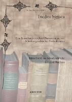 Book Cover for Inedita Syriaca by Eduard Sachau