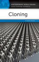 Book Cover for Cloning by David E Independent Scholar, USA Newton