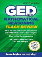 Book Cover for GED Test Mathematics Flash Review by LearningExpress LLC