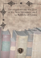 Book Cover for Investigations into the Text of the New Testament used by Rabbula of Edessa by Arthur Vööbus