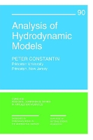 Book Cover for Analysis of Hydrodynamic Models by Peter Constantin