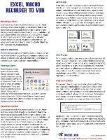 Book Cover for Excel Macro Recorder to VBA Laminated Tip Card by Bill Jelen