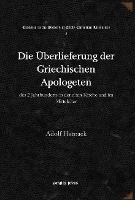 Book Cover for Die Überlieferung der Griechischen Apologeten by Adolf Harnack