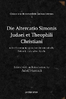 Book Cover for Die Altercatio Simonis Judaei et Theophili Christiani by Adolf Harnack